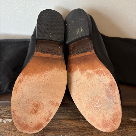 COACH Black Leather and Fabric Boots - Picture 5 of 16